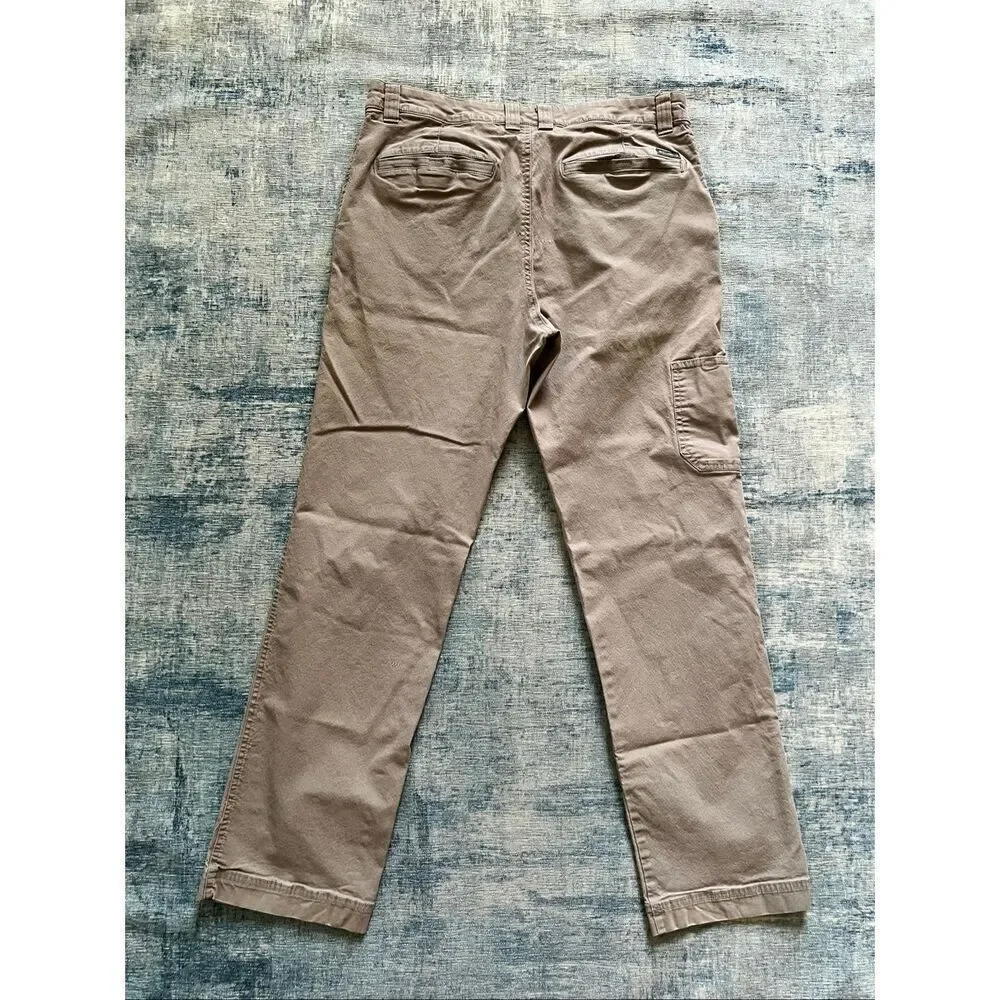 Columbia Khaki Gray Regular Fit Straight Leg Flex Pants 36 x 31